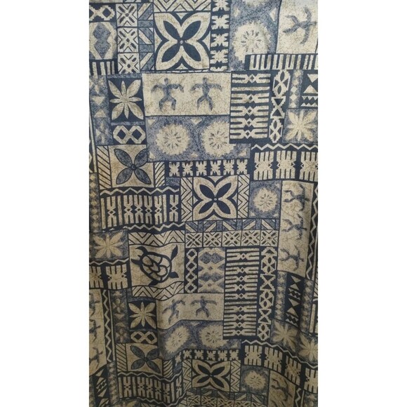 Jade Fashions Hawaii Collared Tribal Tiki Turtle Hawaiian Shirt XXL - Picture 5 of 7